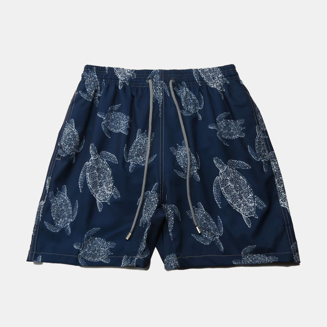 Short Vilebrequin "Turtle" Azul Marinho