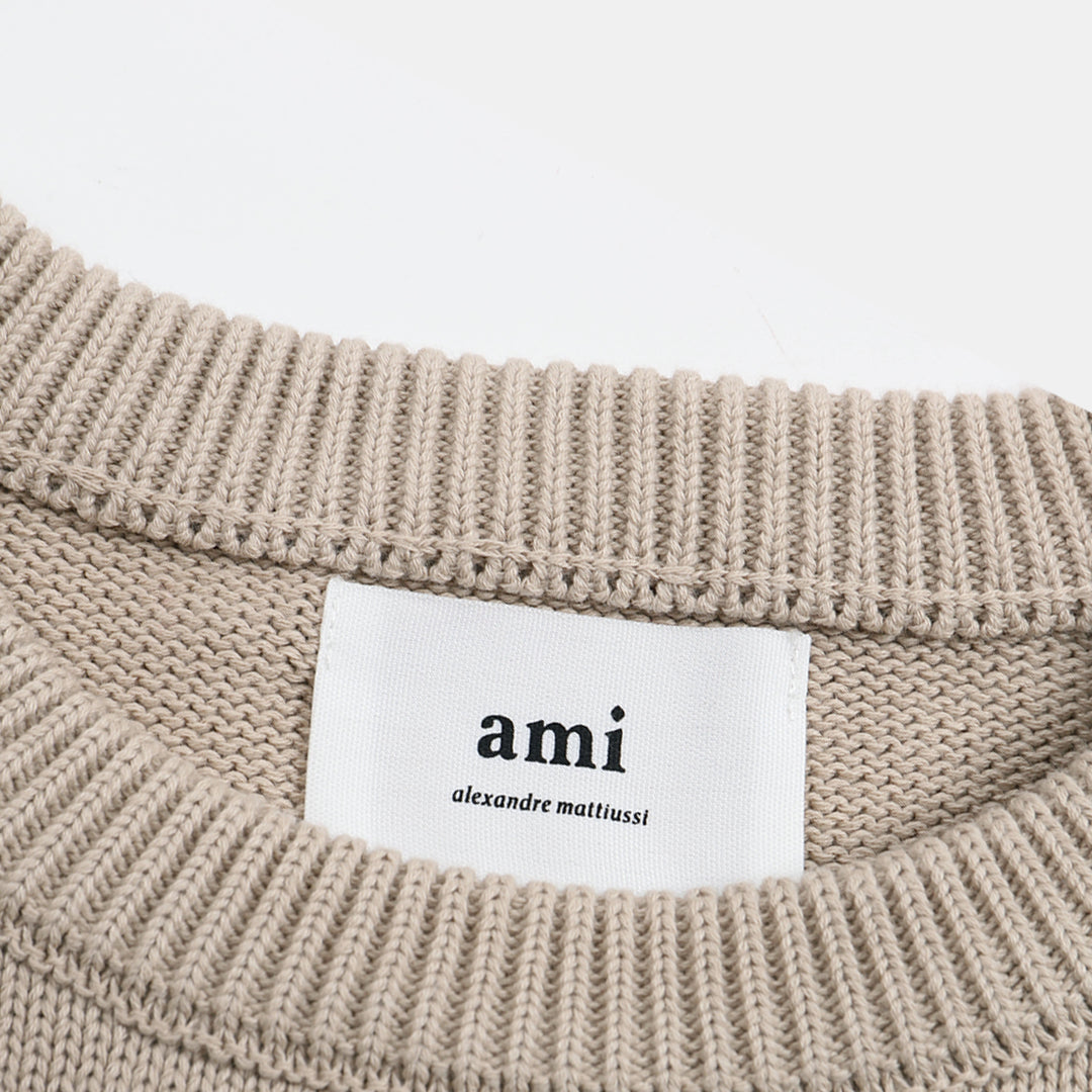 Suéter Ami Paris Crewneck Creme