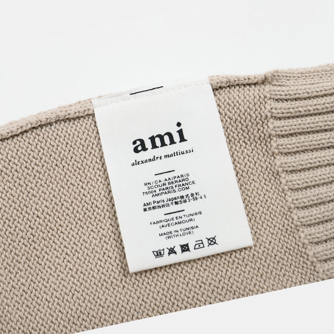 Suéter Ami Paris Crewneck Creme