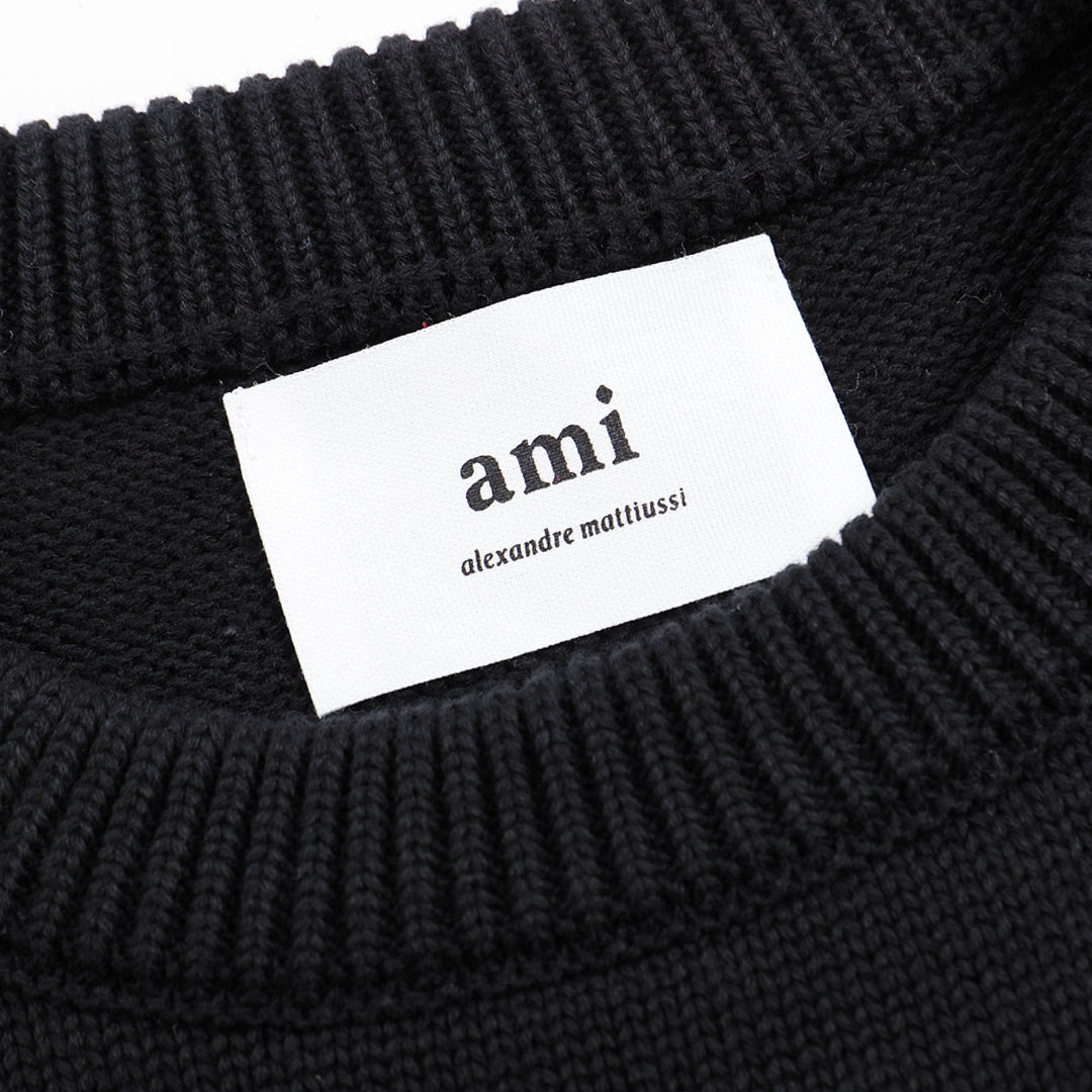 Suéter Ami Paris Crewneck Preto