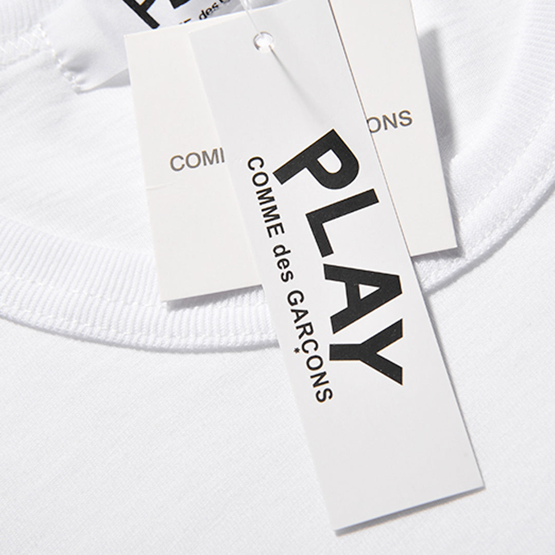 Camiseta CDG "Play Basic" Branca